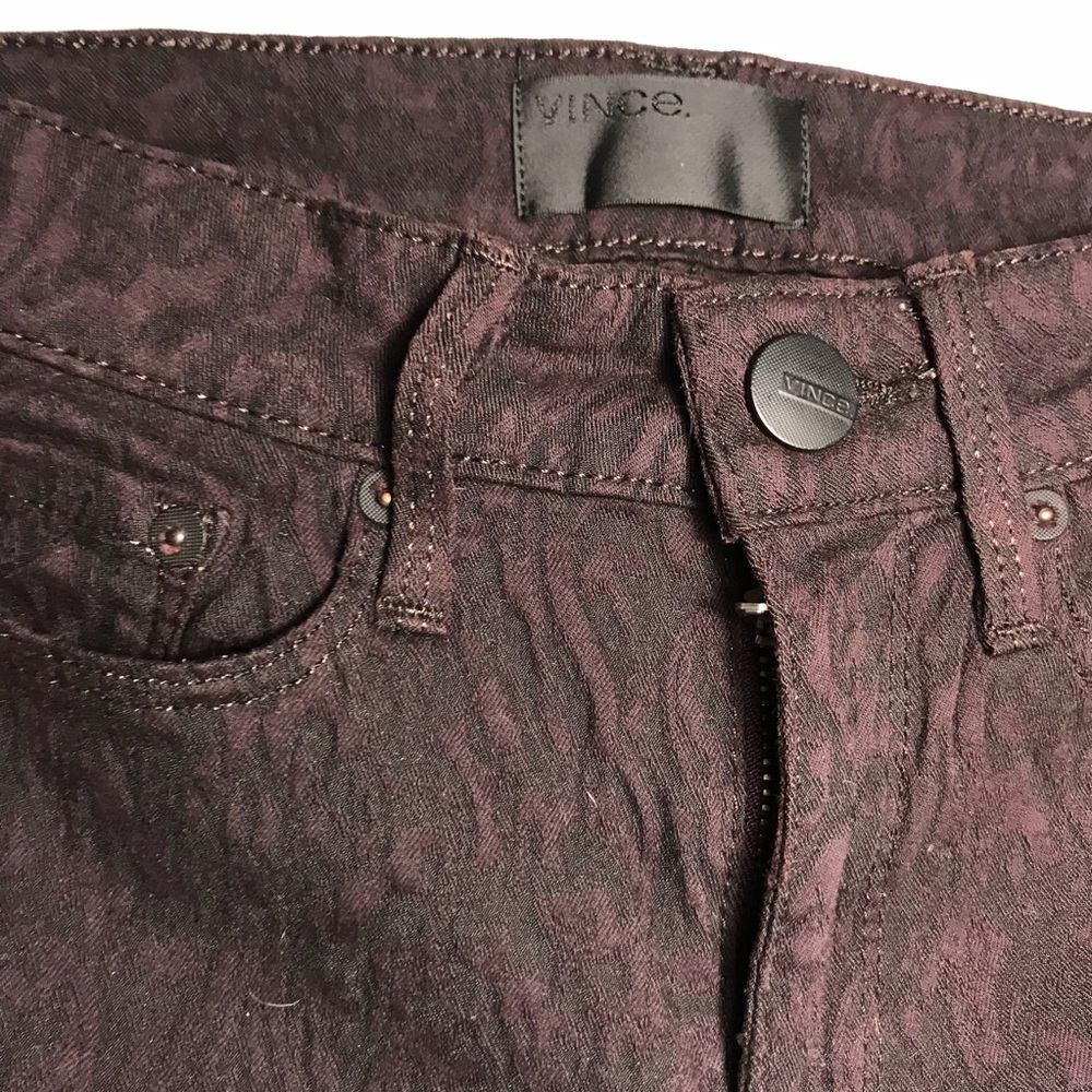 Vince Jeans in Plum Pattern